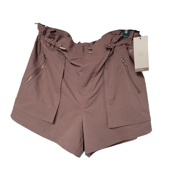 CALIA Pants - CALIA Journey Shorts Woven Paper Bag Hazy Plum Small High‎ Rise